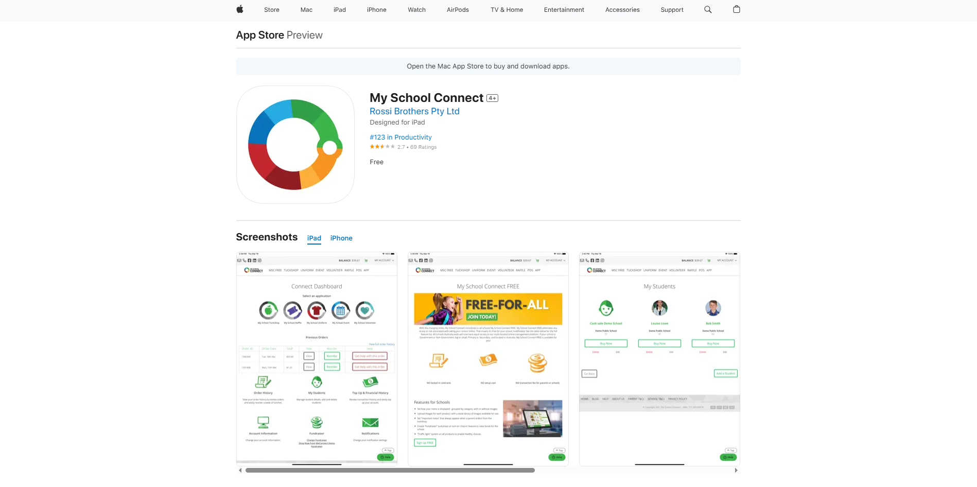 MySchoolConnect iOS APP